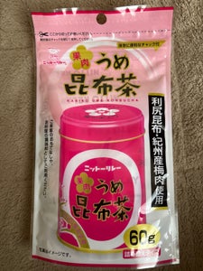 ニットーリレー 果肉うめ昆布茶 60g