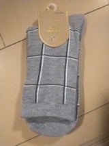 泉州 婦人モノトーン柄クルーソックス WS-345