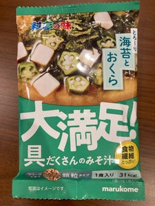 マルコメ FD顆粒大満足みそ汁海苔おくら1食13g