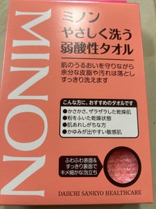 ミノン やさしく洗う弱酸性タオル 1枚