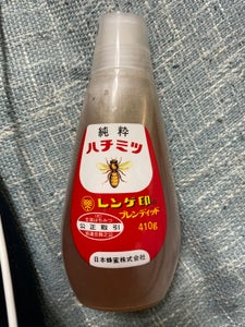 日本蜂蜜 レンゲ印 純粋ハチミツ 410g