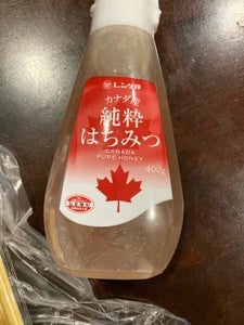 日本蜂蜜 レンゲ印 カナダ産純粋はちみつ 400g