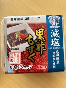 トリトン 味付もずく 黒酢 80g×3個