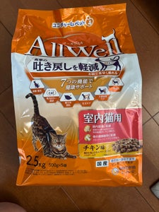 AllWell 室内猫用チキン小魚ささみ2.5kg