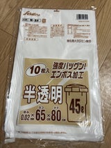 セイケツN 半透明 45L W-24 10枚