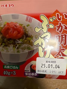 八葉 いか明太子ぶっかけ 40g×3P