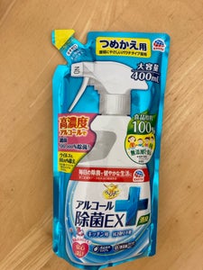 らくハピ アルコール除菌EX つめかえ 400ml