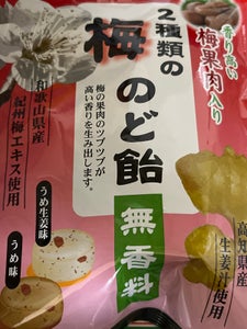 評判堂 2種類の梅のど飴 60g