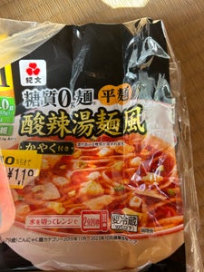 紀文 糖質0g麺酸辣湯麺風 150g