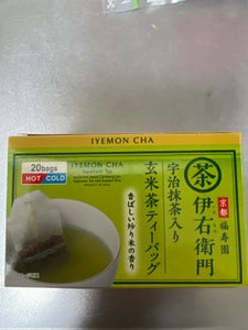 宇治の露 伊右衛門 抹茶入り玄米茶TB 2g×20