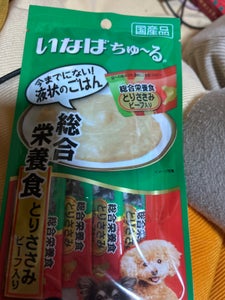 犬用ちゅ〜る総合栄養食とりささみビーフ14g×4本