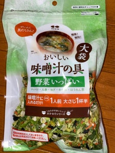 カネタツーワン 味噌汁の具野菜いっぱい 142g