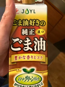 Jオイルミルズ 純正ごま油 紙パック 500g