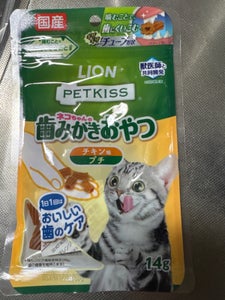 PETKISS 歯みがきおやつチキン味プチ 14g
