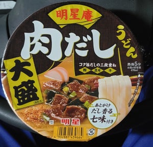 明星 明星庵 肉だしうどん 大盛 98g