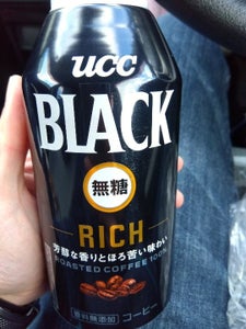 UCC BLACK無糖リッチ 缶 375g