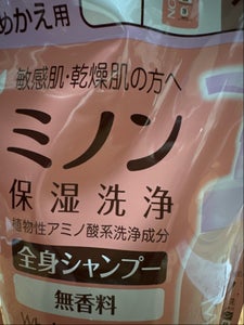 ミノン 全身シャンプー 泡タイプ 替 400ml