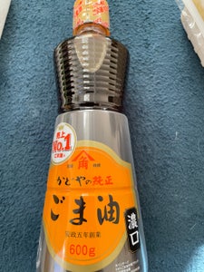 かどや製油 純正ごま油 濃口 PET 600g