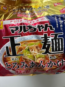 マルちゃん正麺 とろみあんかけ醤油拉麺5食500g