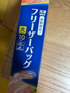 ジャパックス Wジッパーフリーザーバッグ大 10枚