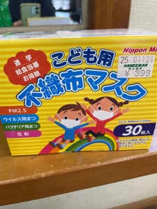 横井定 子供用不織布マスク 30枚