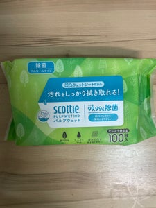 スコッティウェットティシュー除菌アルコールPULP WET100