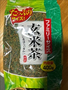 日茶販 緑香百選 ファミリーサイズ玄米茶 400g