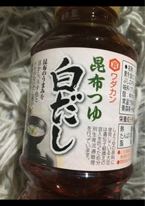 ワダカン 昆布つゆ白だし 300ml