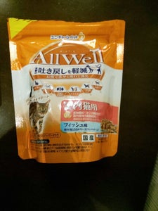 AllWell室内猫フィッシュ味小魚ささみ140g