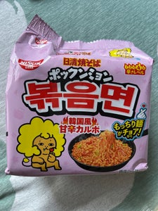 日清焼そばポックンミョン韓国甘辛カルボ5食500g