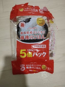 越後製菓 越後のごはん コシヒカリ 180g×5