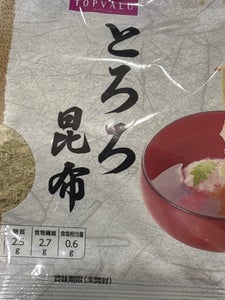 トップバリュ とろろ昆布 30g