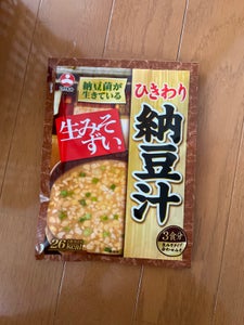 旭松 生みそずいひきわり納豆汁袋入3食 46.5g