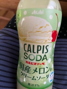 カルピスソーダ メロンクリームソーダ 500ml