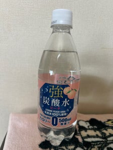 友桝飲料 強炭酸水 ピーチ ペット 500ml