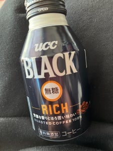 UCC BLACK無糖リッチ 缶 275g