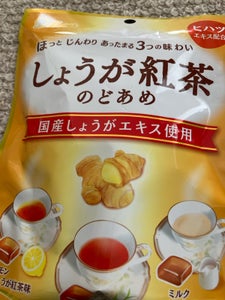 ライオン菓子 しょうが紅茶のどあめ 66g