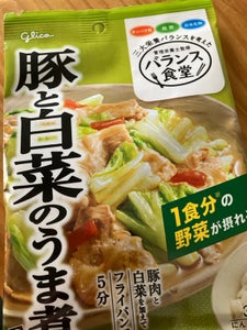 グリコ バランス食堂 豚と白菜のうま煮の素 82g