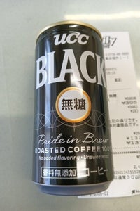 UCC BLACK無糖 缶 185g