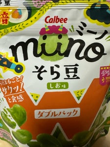 カルビー miinoそら豆Wパックしお味 56g