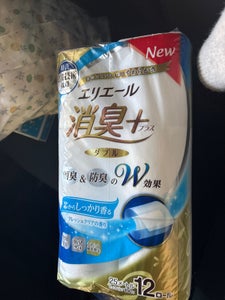 エリエール 消臭+ トイレットティシュー 芯からしっかり香る フレッシュクリアの香り