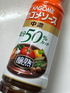 カゴメ 醸熟ソース塩分50%カット中濃 180ml