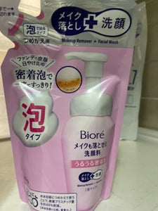 ビオレメイク落とせる洗顔うるうる密着泡替140ml