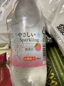 友桝 やさしい水スパークリングピーチ 500ml