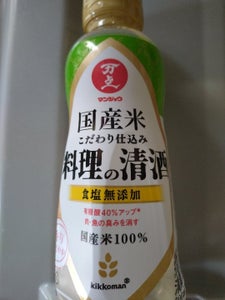 マンジョウ国産米こだわり仕込み料理の清酒300ml