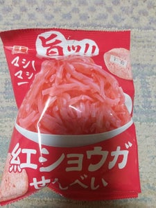 ひざつき製菓 マシマシ紅ショウガせんべい 32g