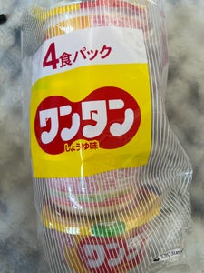 マルちゃん ワンタン しょうゆ味 4食 128g