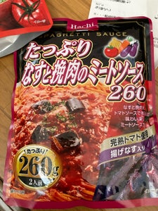 ハチ食品 たっぷりなすと挽肉のミートソース260g