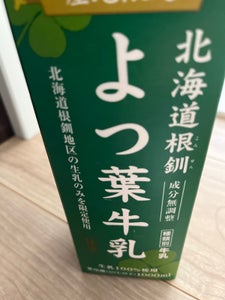 よつ葉乳業 北海道根釧よつ葉牛乳 パック 1L