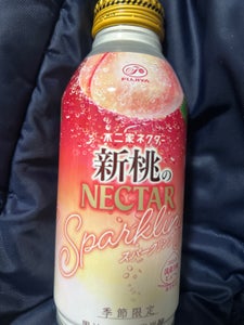 不二家 新桃のネクタースパークリング缶 380ml